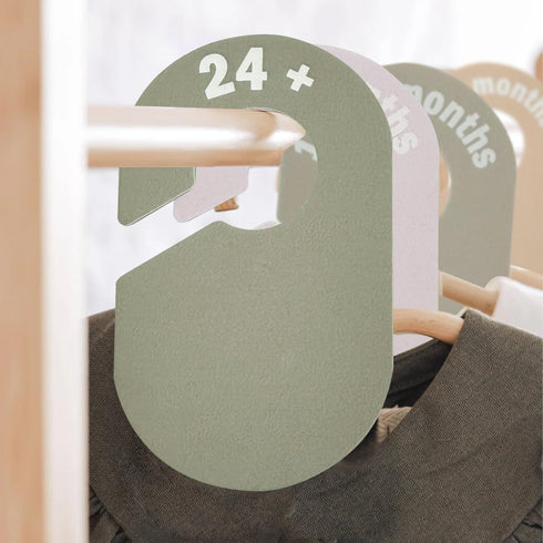 eoscasely Closet 8 12+ Baby Divider, Baby Wardrobe Organizer, Double-Sided Design, Nursery Decor Clothes Hanger