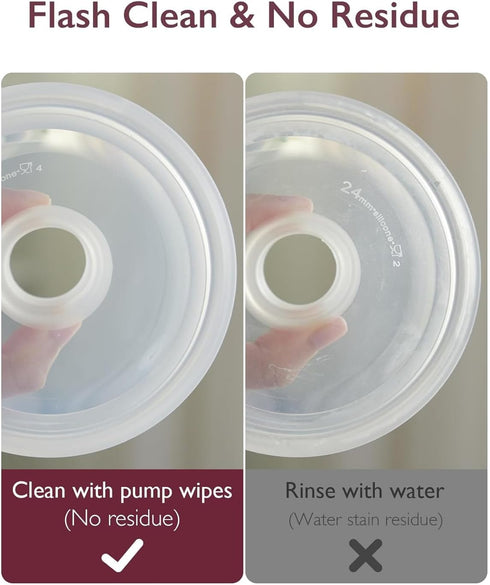 Momcozy Natural Breast Pump Wipes for On-the-go Cleaning, 30 Count (Pack of 3) - Resealable Pump Wipes
