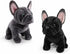 TUKVESZE 8.6 inch French Bulldog Stuffed Animal, Realistic Puppy Plush Cute Soft Dog Gifts for Boys and Girls (Black)