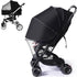 UPF50+ Sunshade Stroller Cover, 2-in-1 Stroller Sun Shade with Two-Way Zipper, Universal