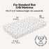 100% (3-Pack) Pack 5" 28" 55" Organic Cotton Baby Crib Sheets GOTS Certified, Soft Fitted Sheets for Mini Mattress & n