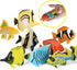 RCOMG 24PCS Tropical Fish Toys Set, Plastic Sea Creatures Figurines, Educational Ocean Animal Figures for Kids Party