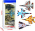 CORPER TOYS Airplane Toys Set, Die Cast Metal Military Fighter Jets, Pullback Plane Model, Pack of 4