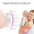 Momlist 2PCS Milk Collector for Breastfeeding, Breast Shell & Milk Catcher, Reusable Silicone Sore Nipples Breast Milk