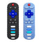 2-Pack Silicone Baby Teething Toys, TV Remote Teethers for 6-18 Months, Fire Remote Shape Sensory Toy