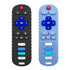 2-Pack Silicone Baby Teething Toys, TV Remote Teethers for 6-18 Months, Fire Remote Shape Sensory Toy