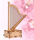 ibasenice Wooden Harp Model, 2 Pcs Box 3D Puzzles for Kids, DIY Music Box Ornament