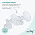 (2 21 mm) Motif Medical Luna Breast Pump Flange - Comfortable Breast Pump Flanges for Better Milk Flow & Pumping Ease
