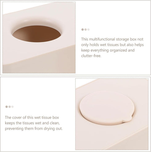 Luxshiny Diaper Wipes Dispenser, Dustproof Tissue Storage Box Case, Silicone Baby Holder Refillable Wipe Container