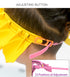 Baby Shower Cap Silicone Bathing Hat, Adjustable Kids Shower Cap for Toddler Children 1-12 Years Old