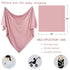 OWLOWLA Newborn Swaddle Set - Stretch Wrap Swaddle Receiving Blanket for Baby Boy Girl (Blush)