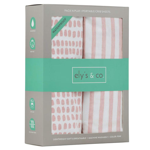 Elys & Co. Waterproof Pack and Play/Mini Crib Sheets All-in-One Mattress Protector