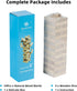 54PCS 4 Set SpeedArmis Mini Tumble Tower, Wooden Stacking Game for Teens - Pine Stack Timber Board Games with Dice