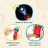 2 4+ B. toys Projector Flashlight Image Reels Planet & Alien Projections Space Toys for Kids Years Light Me to The Moon