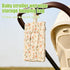 PLGEBR Mommy Portable Bag for Stroller,Refillable Floral Baby Wipe Holder Quilted Wipe Pouch with Lanyard for Travel