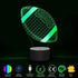 Wiscky 3D 7 Football Night Light Lamps for Kids, Soccer LED Color Changing Table Desk Lamps Lighting Cool Toys Gifts