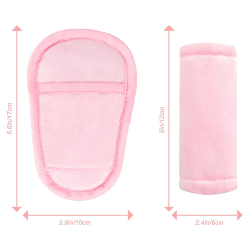 3 Car Seat Straps Pads for Baby Girls Pieces,Super Soft Car Seat Strap Covers Kids,Man Fai Sky Infant Carseat Shoulder