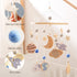 Set Baby Mobile for Crib, Astronaut Crib Nursery Mobile for Boys Girls, Boho Nursery Decor Soothe Toy Baby Shower