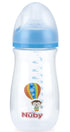 1 Pack 1 Nuby Wide Neck Bottle with Anti-Colic Air System, Colors/Prints May Vary, of Bottle