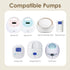 Maymom Pump Parts for Spectra S1/S2 Pumps; Includes Wide Mouth 25mm Flanges; Not Original Spectra Flang