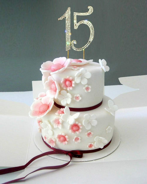 Premium Bling Rhinestone Diamond Gems Cake Topper by Scotamalone15