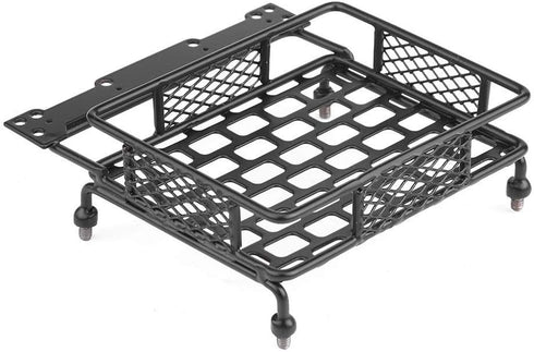 VGEBY RC Roof Rack Black Steel Luggage Tray for 1/10 RC Crawler Car and Truck Roof Rack