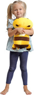 Onsoyours Cute 13" Yellow Bee Plush Toy Pillow Soft Stuffed Animal for Kids