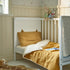 Generic 3-Piece Set 27" 52" Crib Bedlinen Organic Cotton Muslin Dark Yellow/Beige Includes Duvet Cover, Pillowcase