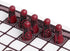 Hnefatafl - The Viking Game, Cardinal Edition with Red Pieces
