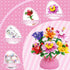UMEELR 12Pcs Pre Filled Easter Eggs with Flowers, DIY Flower Surprise Building Blocks Toys for Basket Stuffers, Easter