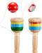 TOODOO 2 Pieces Jacks Game - Ball Paddle Ball with String Cup and Ball Game for Hand Eye Coordination