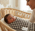 100% Checkered Baby Blanket for Baby Boys & Girls - Soft Fine Cotton Quilt Receiving Swaddle Stroller Nursery Bed