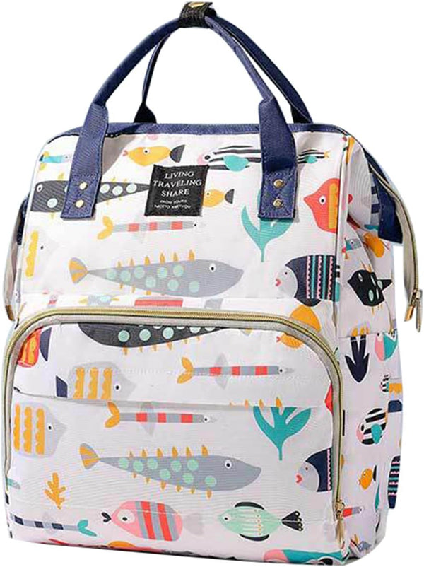 Ybberik Diaper Bag Backpack with Insulated Pockets, Stroller Straps, USB Charging Port, Large