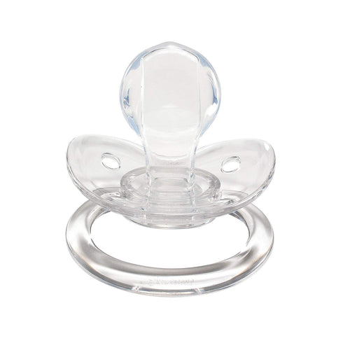 Set LittleForBig BigShield Adult Sized Pacifier Candy Gloss Pacifiers - Black & Crystal
