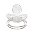 Set LittleForBig BigShield Adult Sized Pacifier Candy Gloss Pacifiers - Black & Crystal