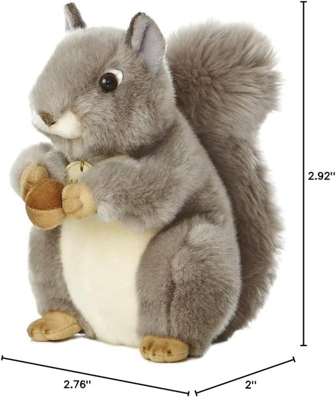 26172, 10In, Aurora, MiYoni Squirrel, Soft Toy, Grey