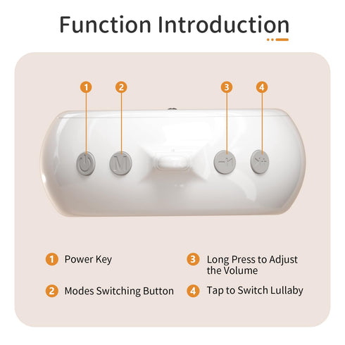 Motor,23 Inch,Volume Control,3 Mobile,35 Lullabies,30 FEISIKE Baby Crib Mobile Arm with Music Box Spin Modes(Turn
