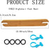 Footrest for Baby Highchair, Adjustable Non-Slip Natural Bamboo Wooden Footrest for IKEA Antilop High Chair