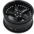 hobbysoul 2pcs RC 1/10 Aluminum Alloy Wheel Rims, Hex 12mm Adjustable Offset Black for 1:10 RC On Road Cars