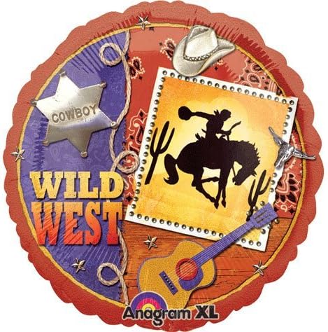 Wild West Cowboy Boots Balloons Decor Horse Party Supplies