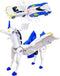 liluwushe Unicorn Collision Transforming Cars Toy, 2 in 1 Magnetic Cars Collision Transform