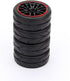 4PCS RC Racing Rubber Tires - Fit HSP HPI 9068-6081 1/10 Car On Road Wheel Rim