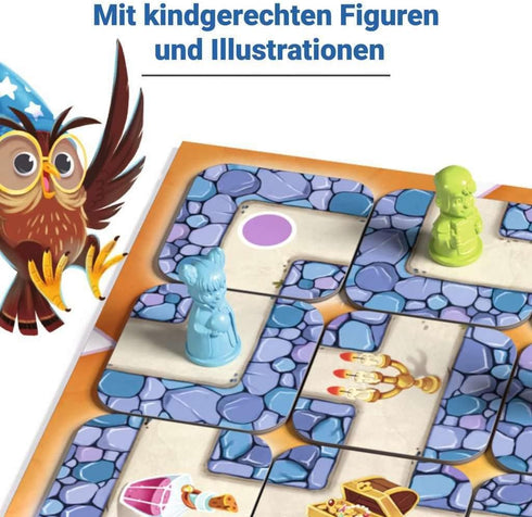 Ravensburger Labyrinth Junior Family Board Game - Moving Maze for Kids Age 4 Years and Up