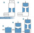 QwThum Portable Diaper Changing Pad Waterproof Foldable Travel Changing Mat with Built-in Pillow for Newborn Girls Boys