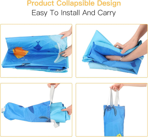 Waterproof Beach Puddle & Pool for Toddlers, Waterproof and Sand-Proof, 7.2 Feet - Blue