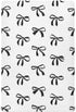 Vdsrup Crib Sheets for Boys Girl Black Bows Breathable Mini Crib Mattress Sheets
