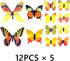 60PCS Butterfly Wall Decals - 3D Butterflies Decor for Wall, Removable Mural Stickers for Kids Room