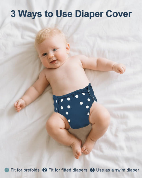 Adjustable Waterproof Swim Diaper Cover for Prefolds, Flats, or Fitted Diapers - Babygoal