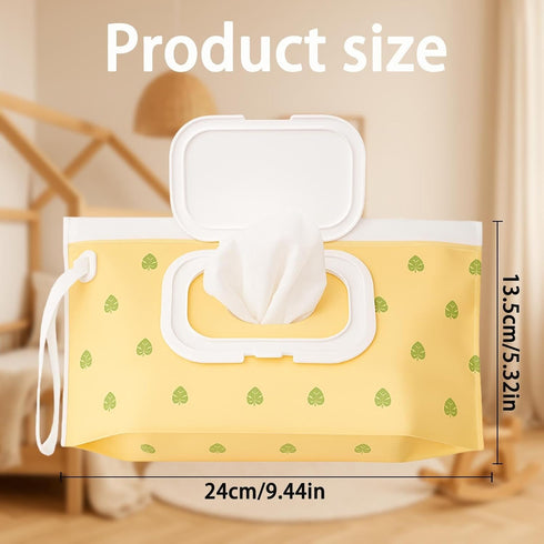 fernfern 3-Pack Baby Wipe Dispenser, Portable Refillable Wipe Holder, Reusable Travel Wet Wipe Pouch, Waterproof