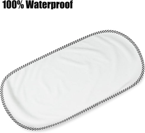 PandaEar 4 Pack Waterproof Changing Pad Liners, Soft Baby Diaper Underpads, 23.6" x 11.8"
